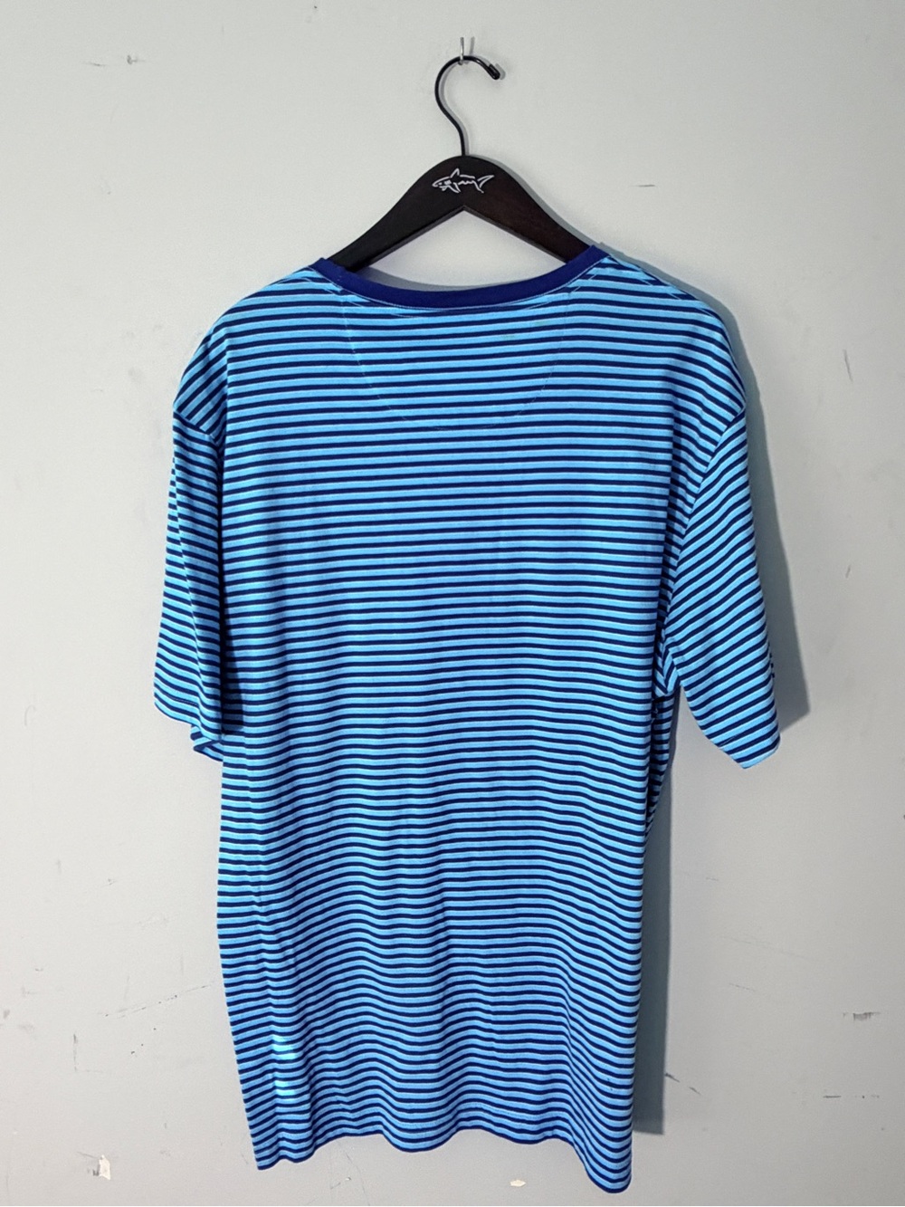 Chaps Men’s Striped Pocket T-Shirt XXL Blue Short Sleeve Crew Neck Classic Fit - Picture 3 of 3